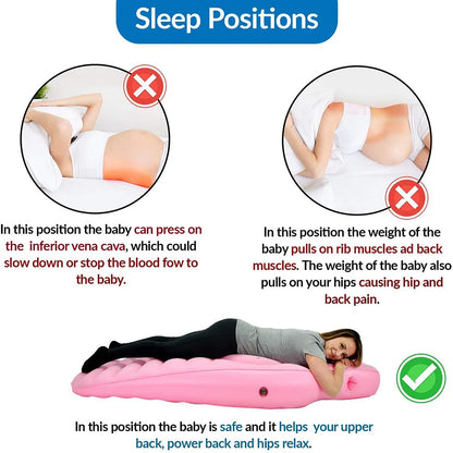 O-Type Yoga Mat for Pregnant Women Inflatable Mat Mattress Maternity Pregnancy Pillow for Sleeping